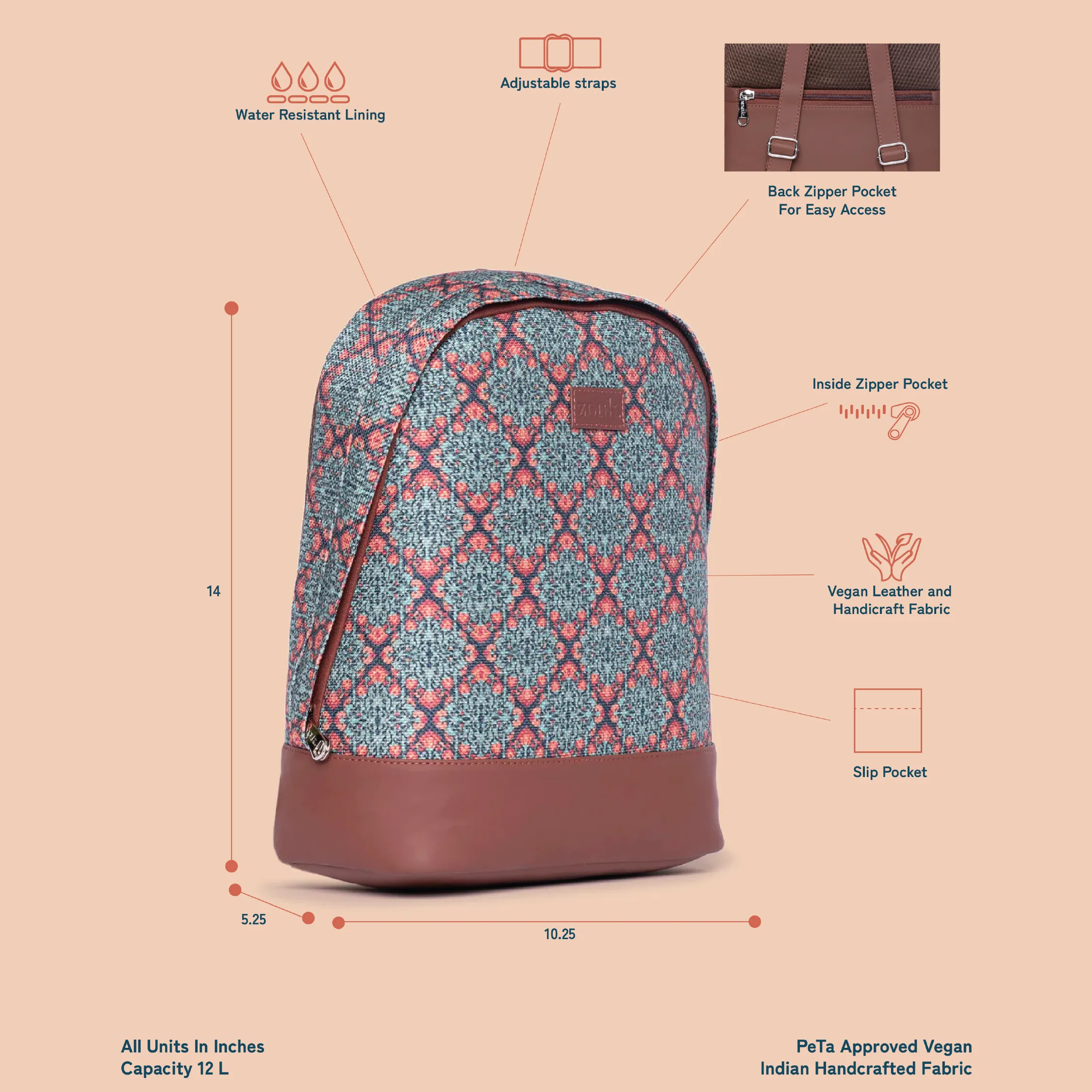 Kolkata Nouveau Dome Daypack